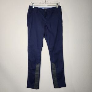 Toad & Co. Womens 4 Blue Straight Gray Panel Dress Pants